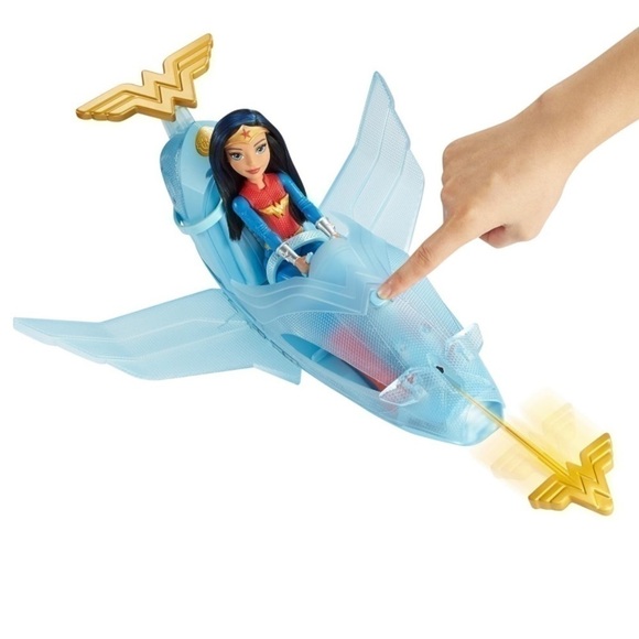 DC Super Hero Girls Wonder Woman & Invisible Jet Dolls 19.0 inches tall - Picture 3 of 17